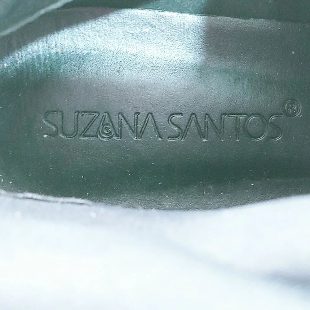 Suzana Santos Shoes Womens Shangai Preto Quilted‎ Ankle Boots Zip Black 9